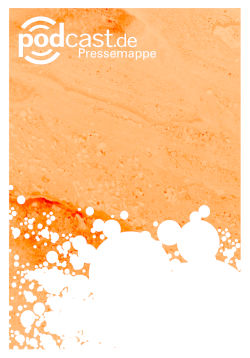 Cover der podcast.de Pressemappe